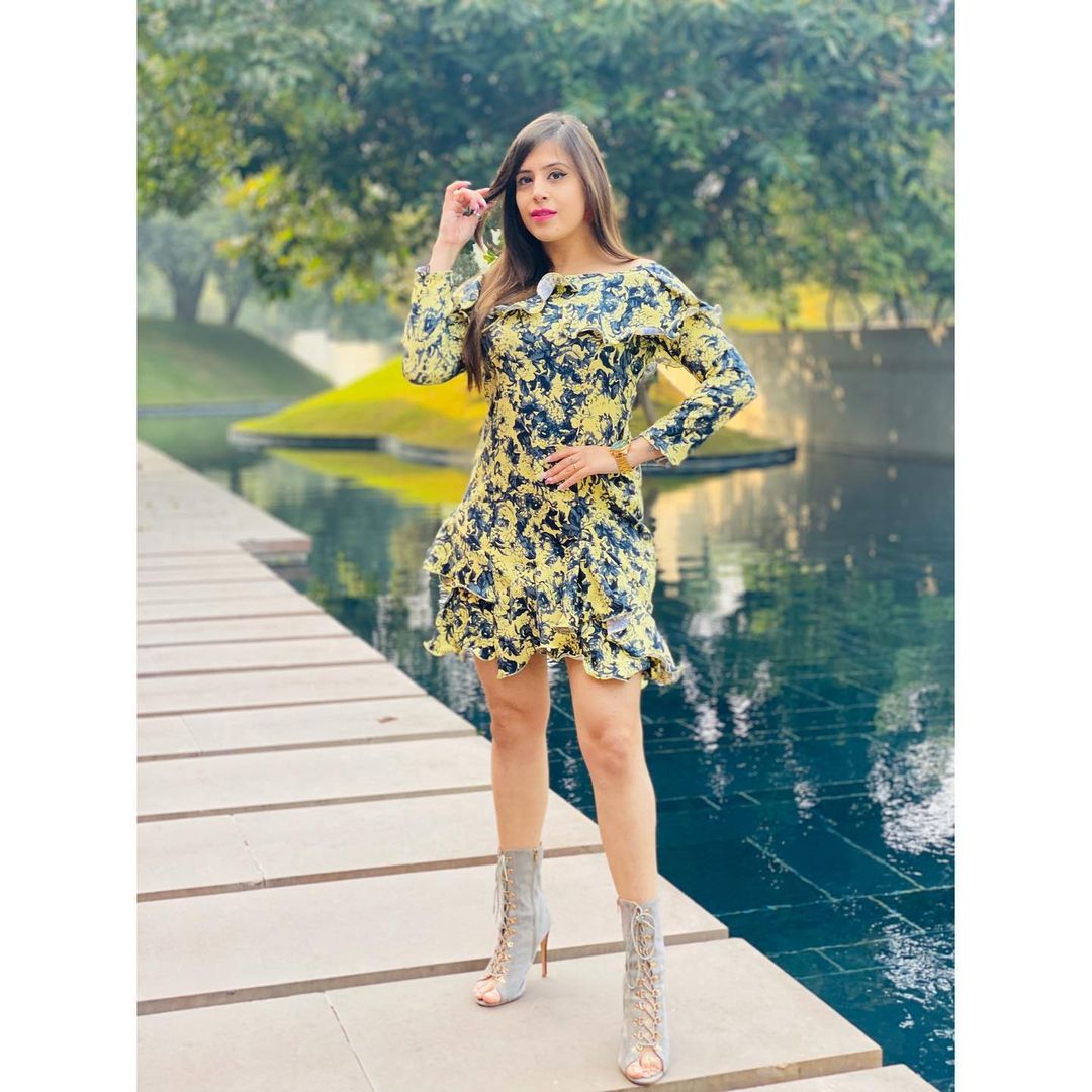 Lemon Floral Dress