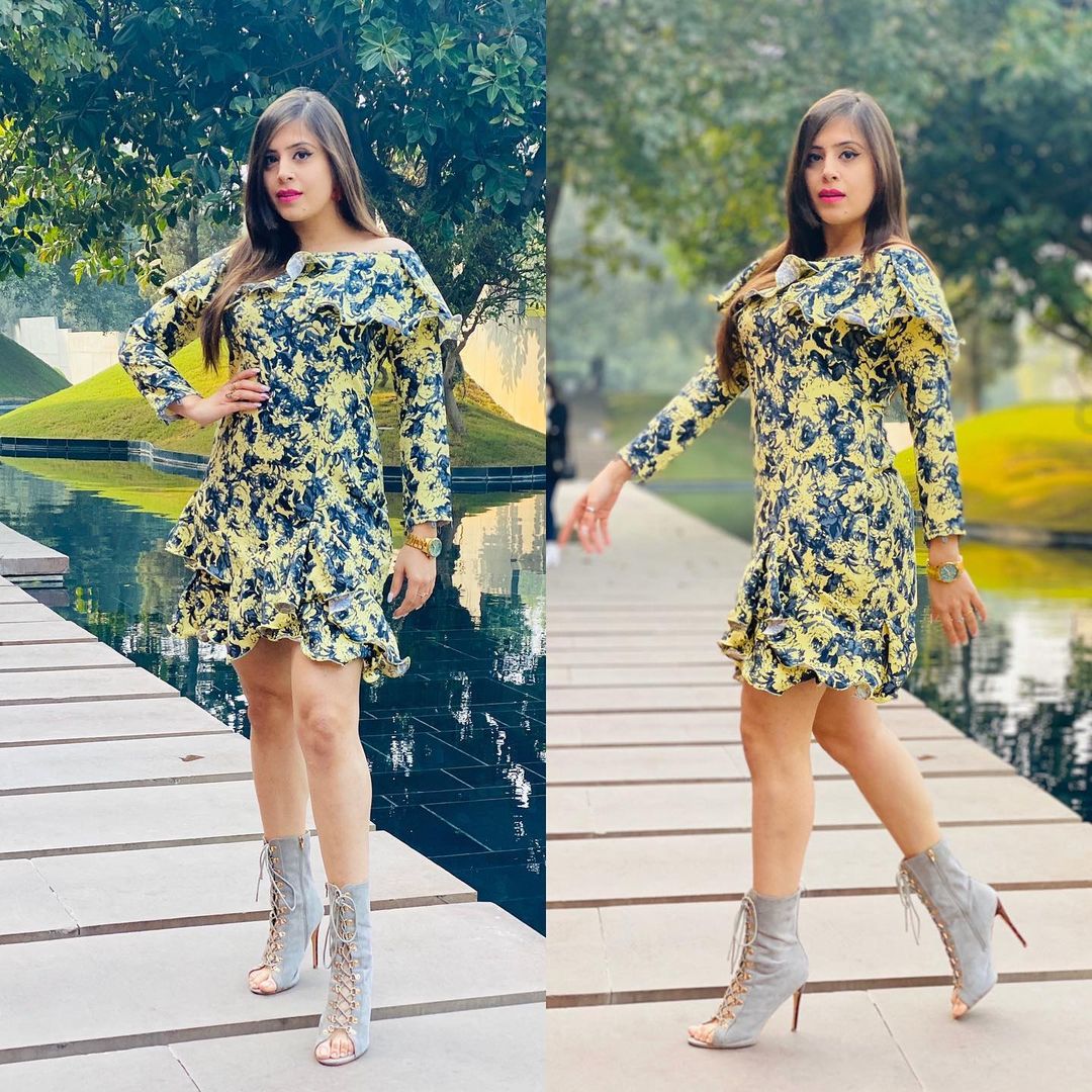 Lemon Floral Dress