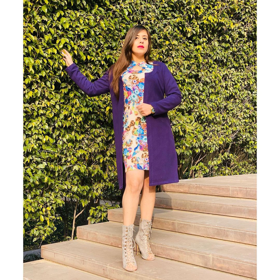 Purple Wool Cape