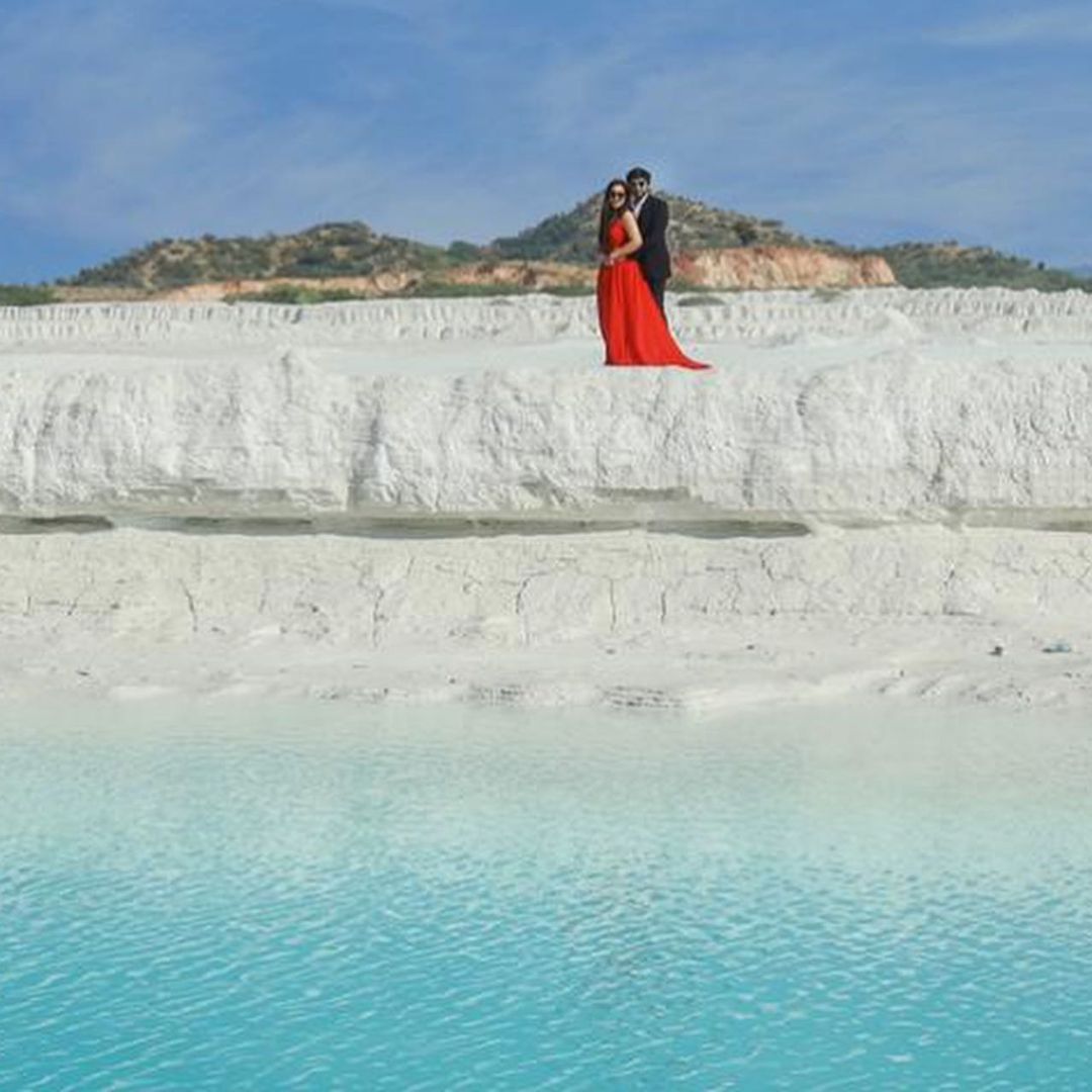 Red Flared Gown