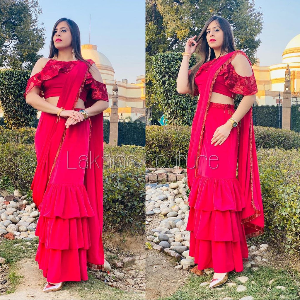Red Stunning Saree