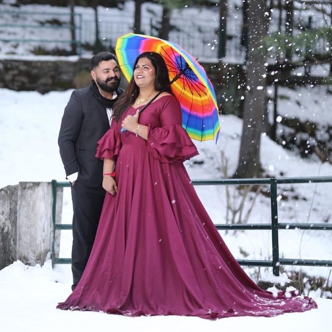 Wine Silk Gown