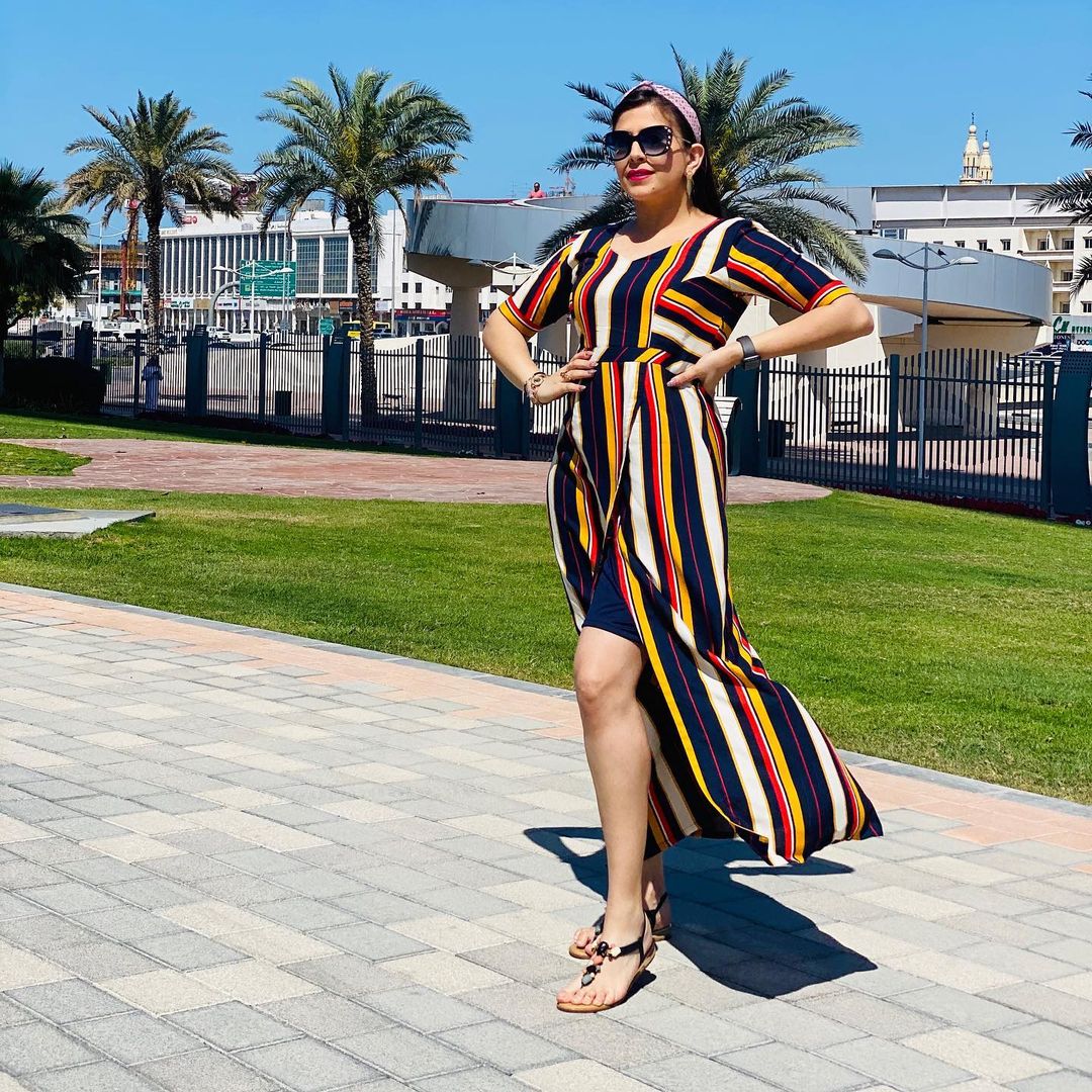 Multicolored Stripes Maxi