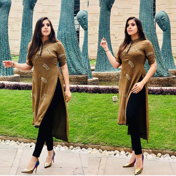 Ochre Brown Kurti