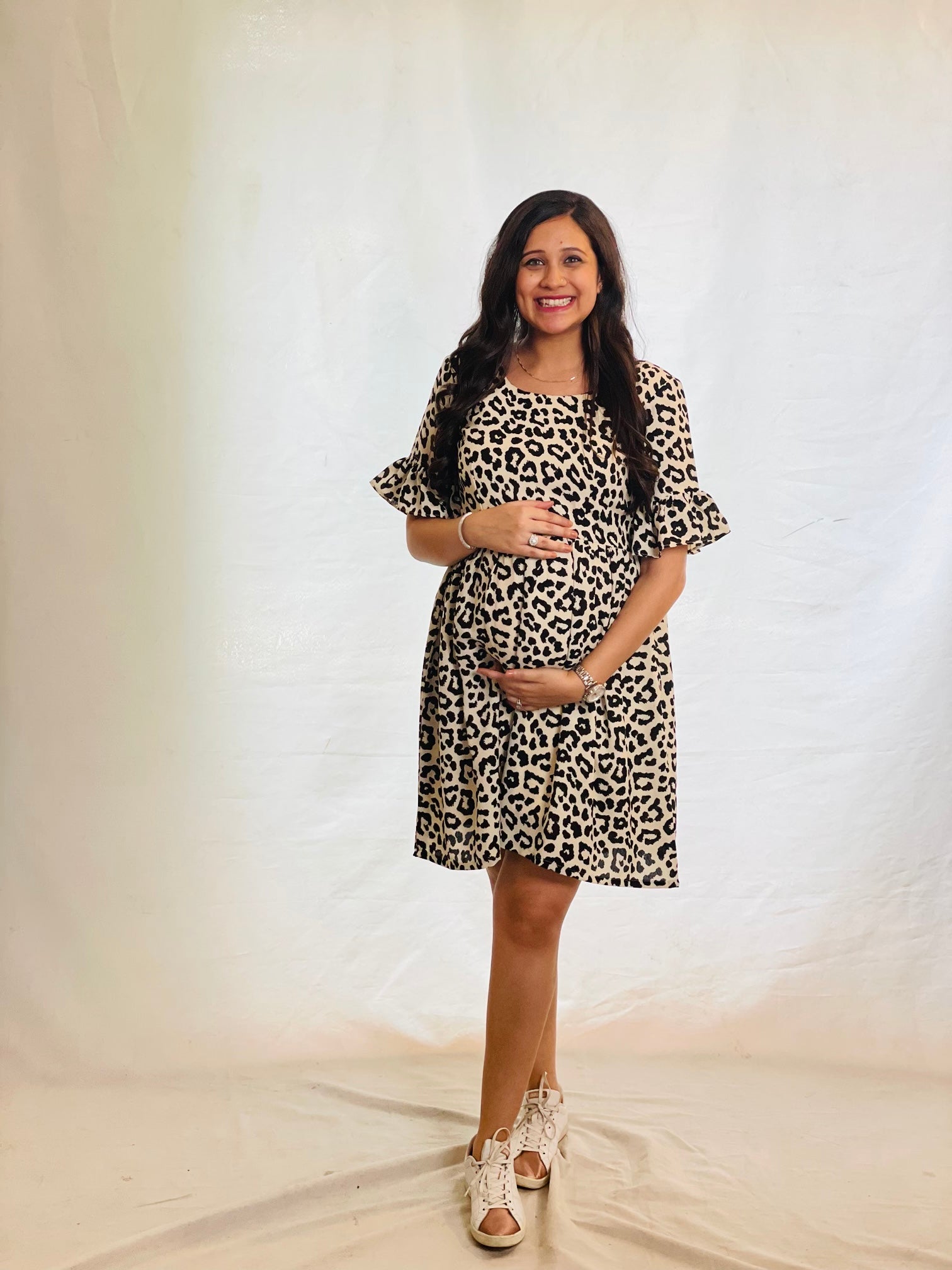 Beige Cheetah Dress