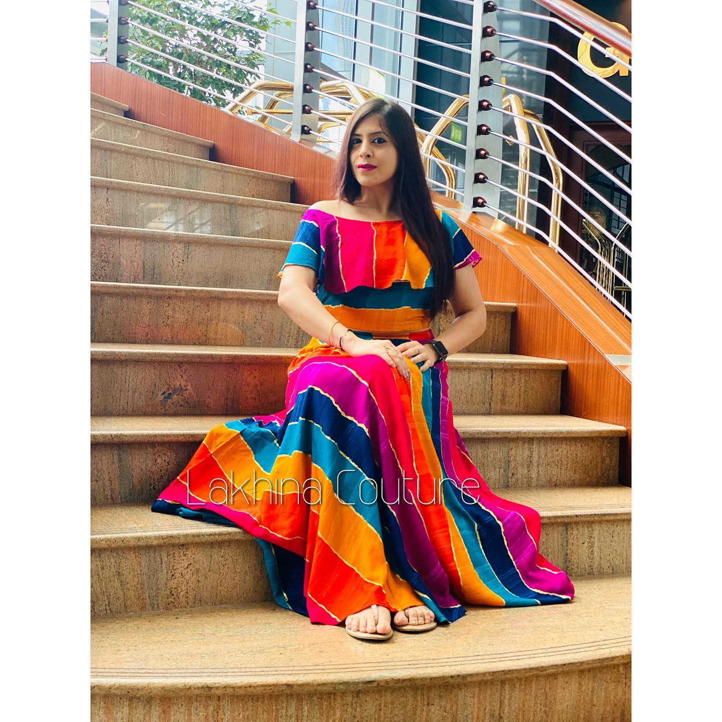 Multicoloured Stripes Co-Ord Set