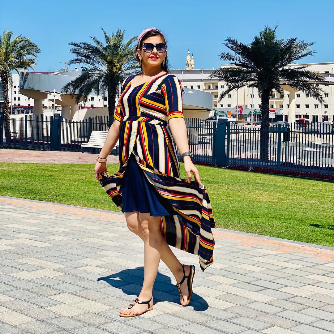 Multicolored Stripes Maxi