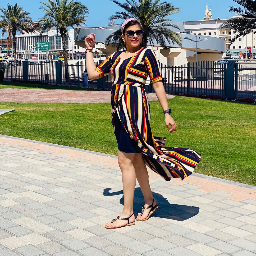 Multicolored Stripes Maxi