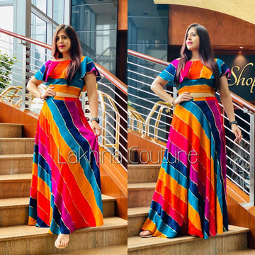 Multicoloured Stripes Co-Ord Set