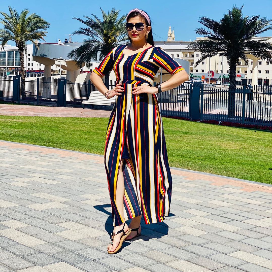 Multicolored Stripes Maxi