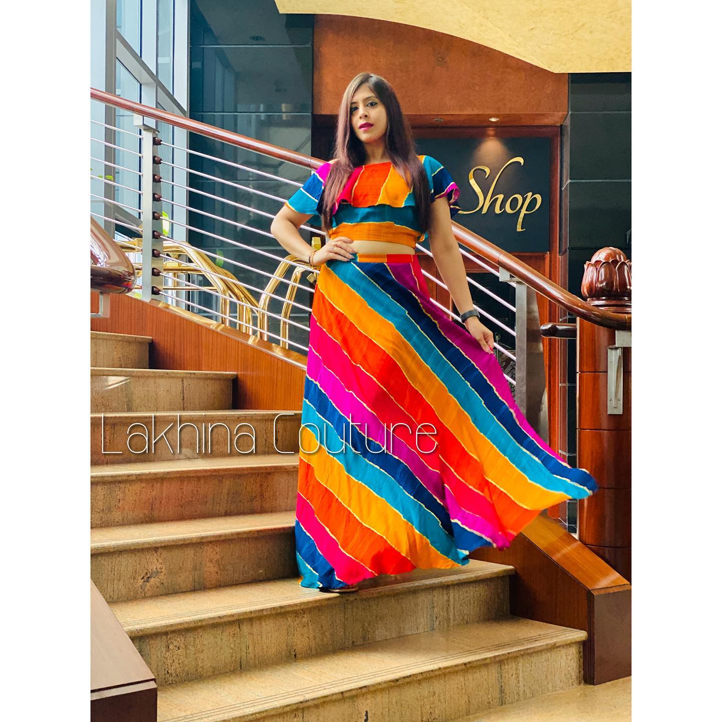 Multicoloured Stripes Co-Ord Set