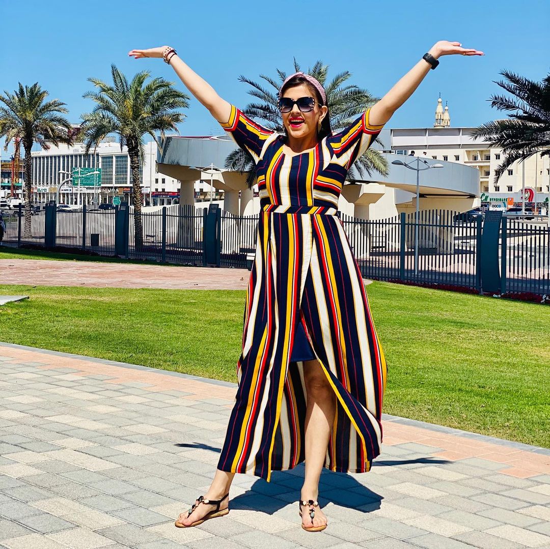 Multicolored Stripes Maxi