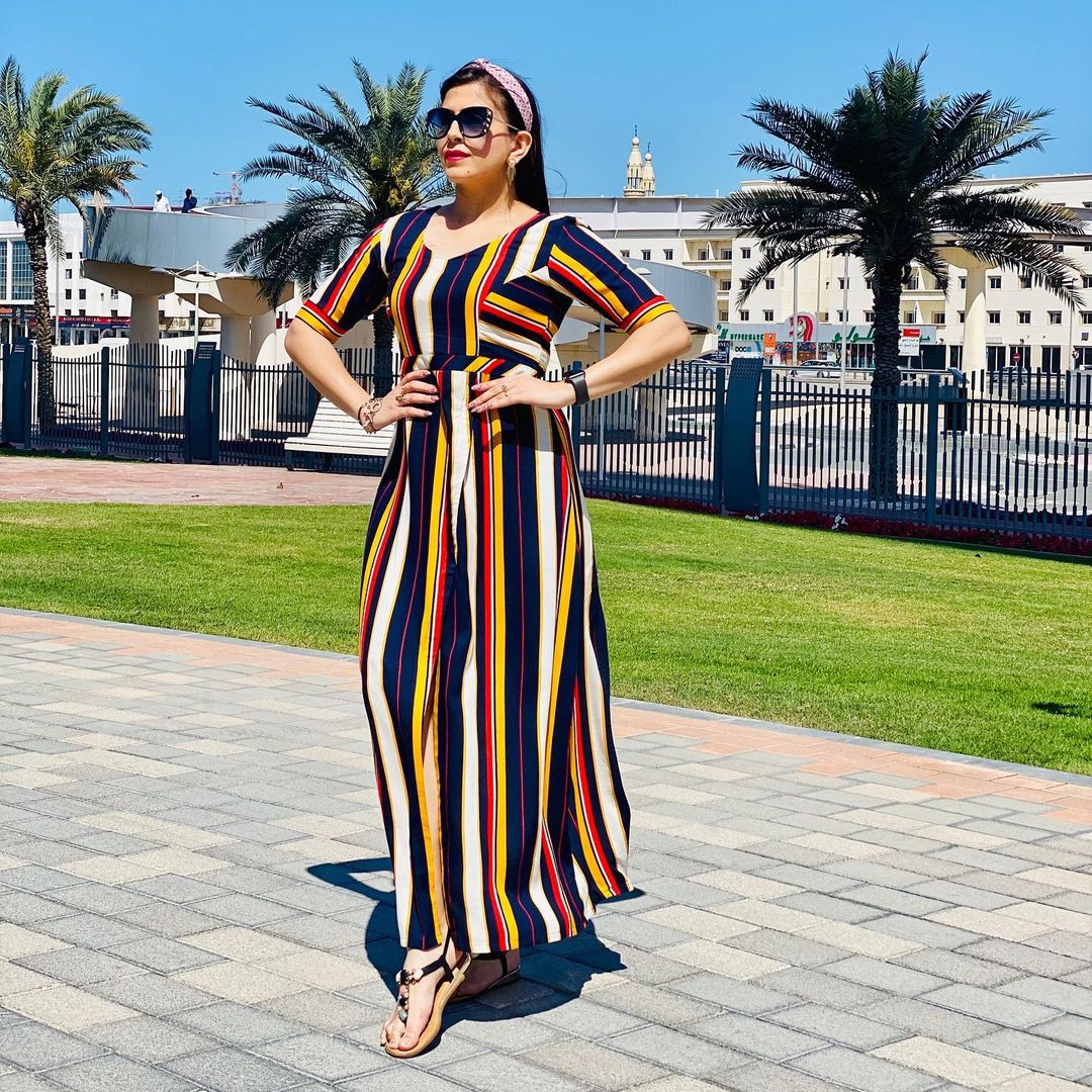 Multicolored Stripes Maxi