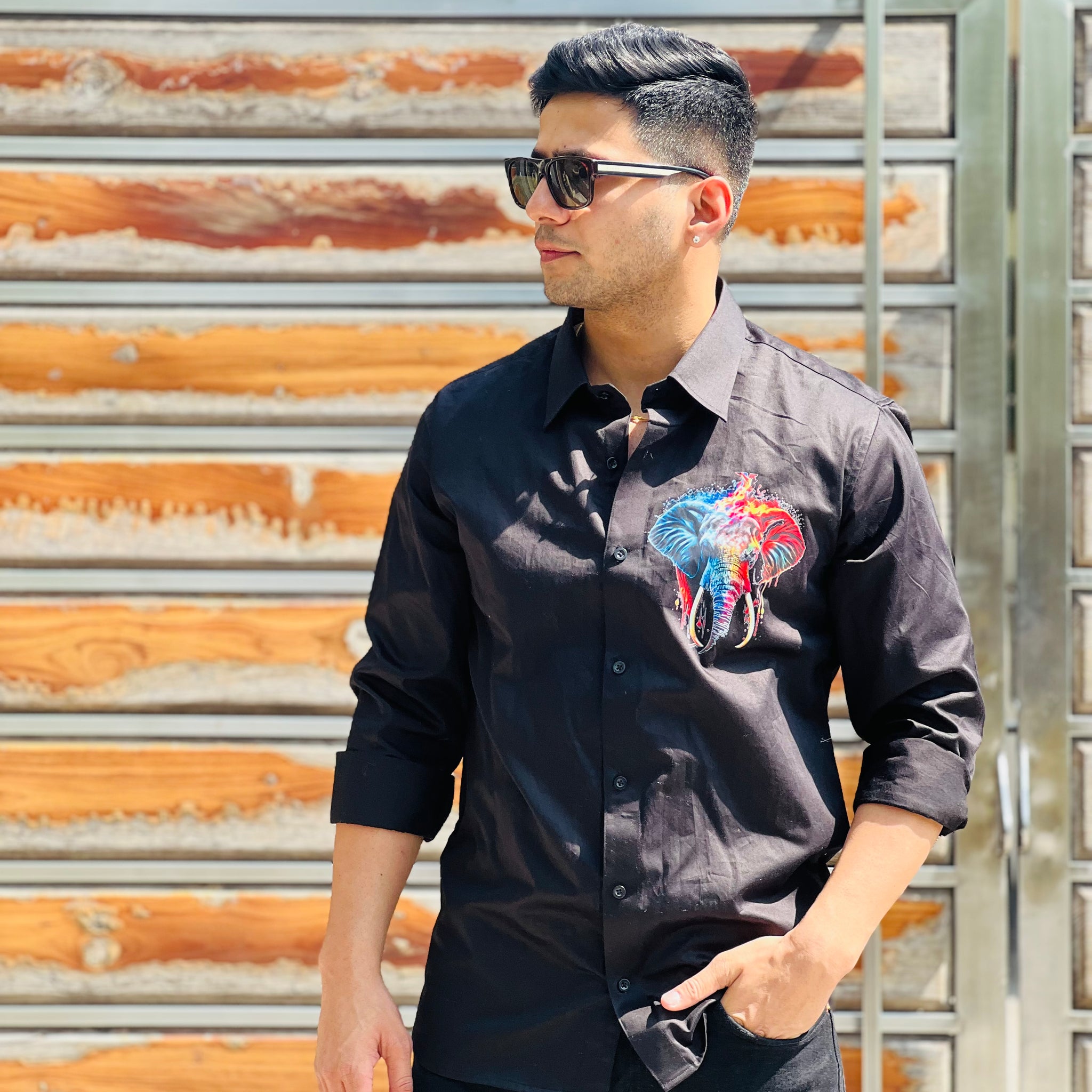 Black Elephant Shirt