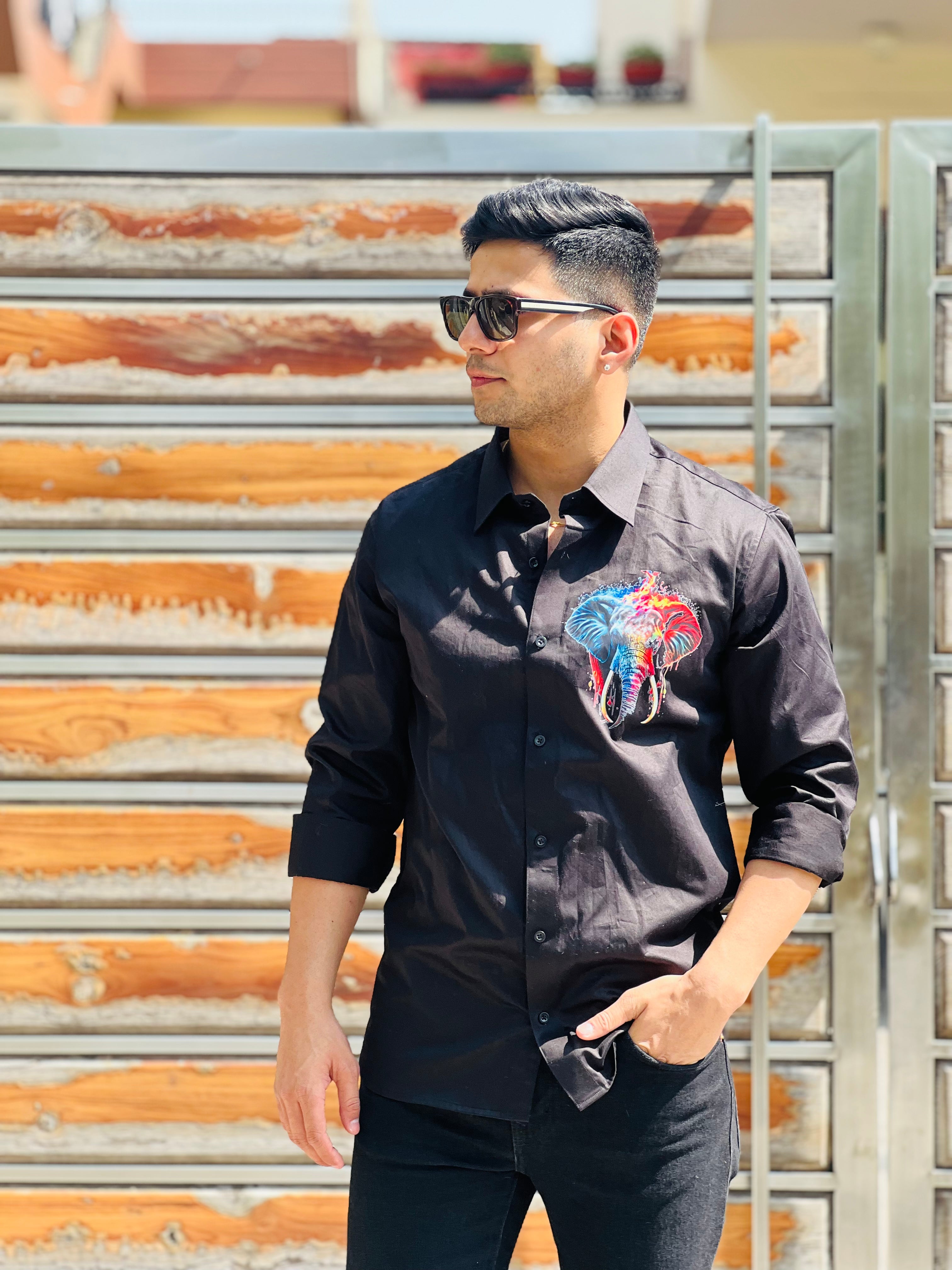 Black Elephant Shirt