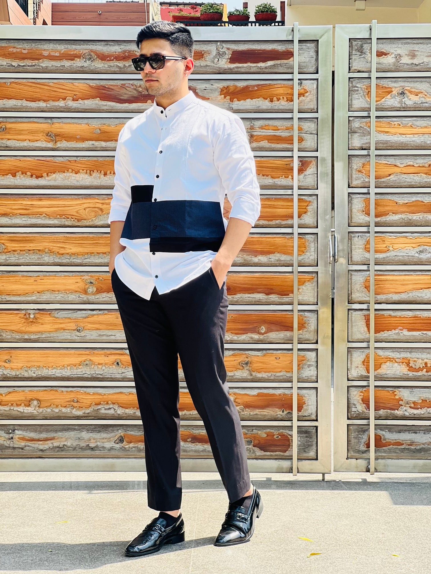 White Party Stripes Shirt