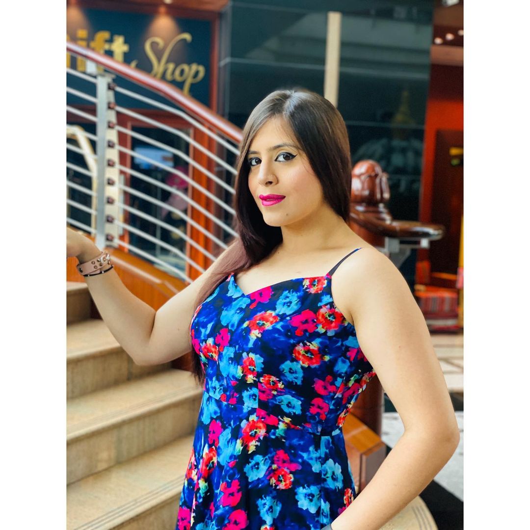 Royal Blue Floral Maxi