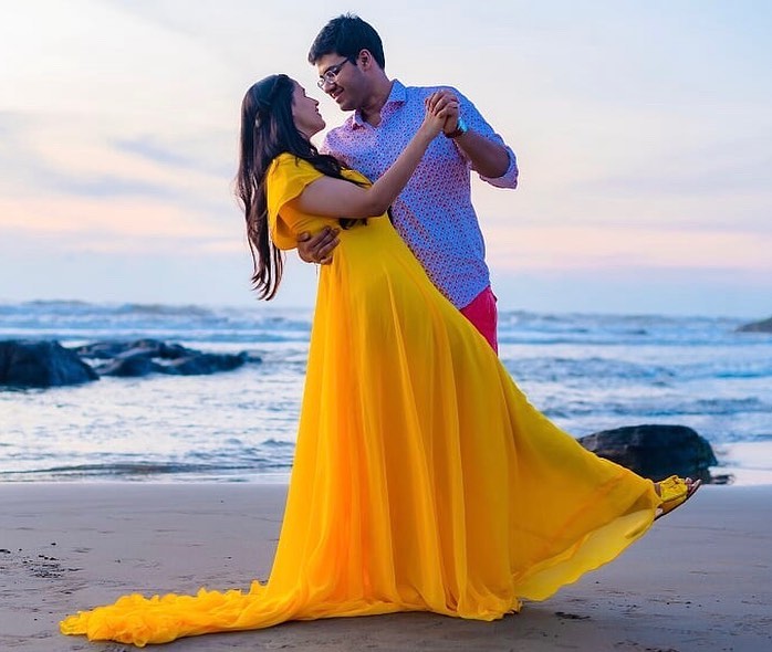 Yellow Trail Gown
