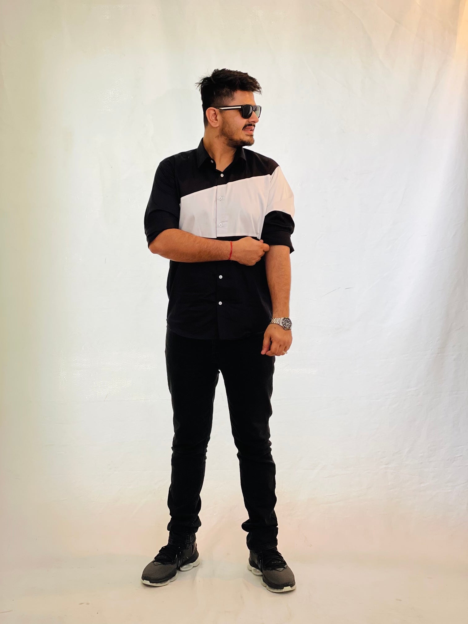 Black & White Designer Shirt