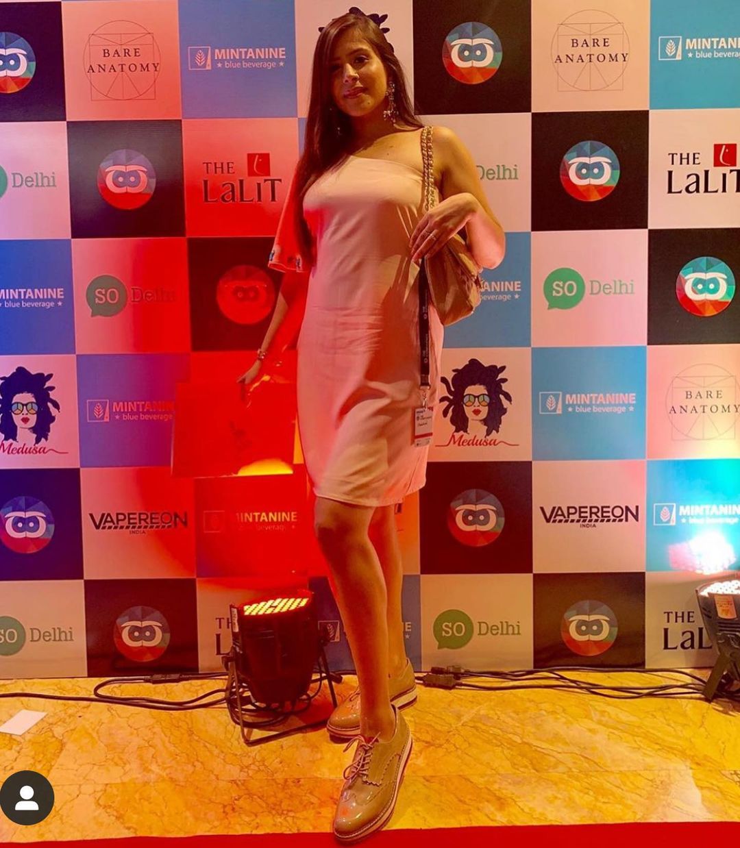 Peach Soild Dress