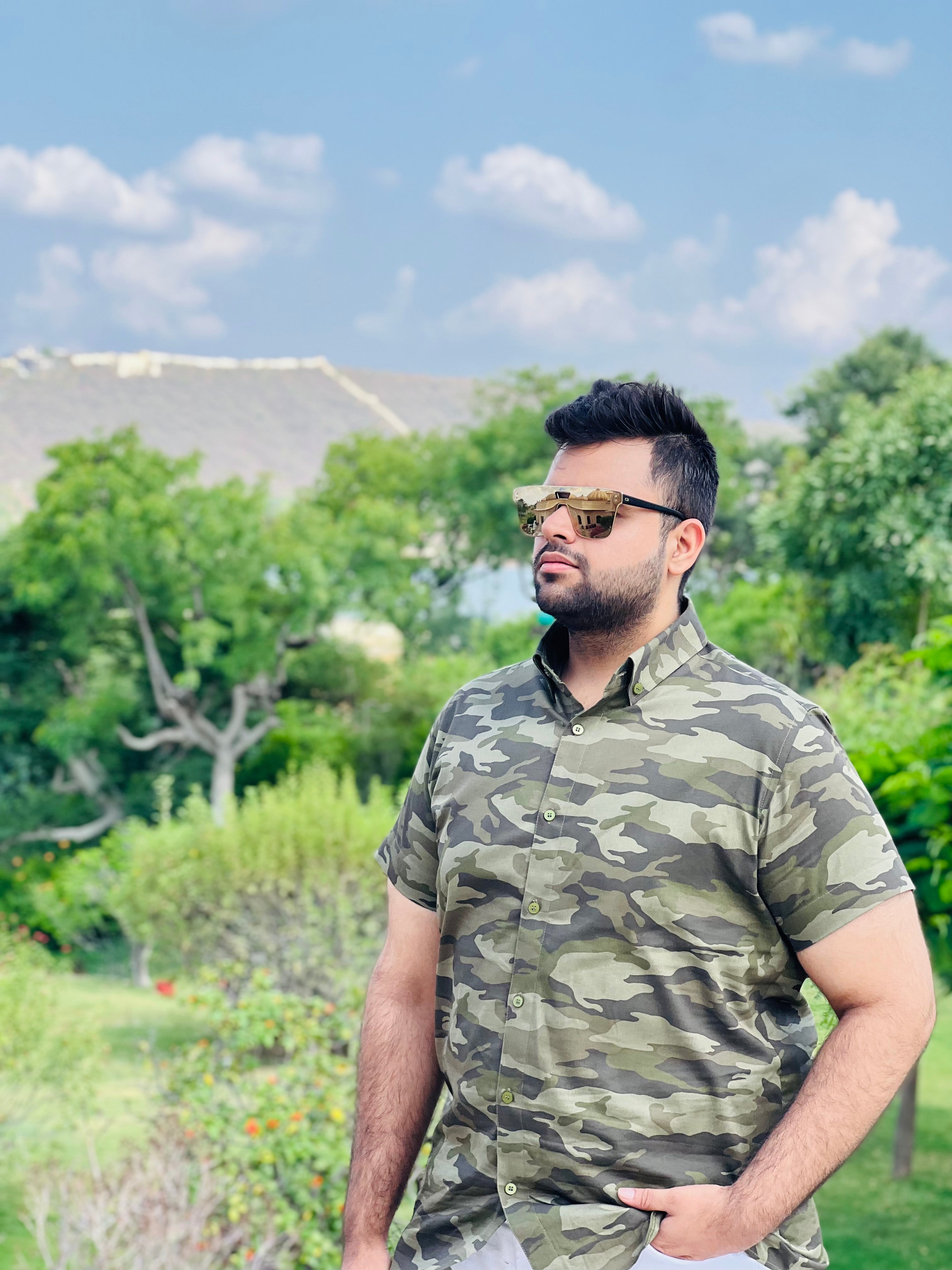 Menswear Camouflage Shirt