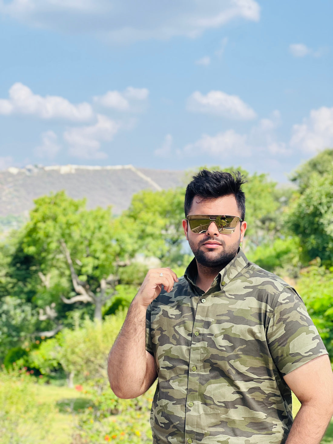 Menswear Camouflage Shirt