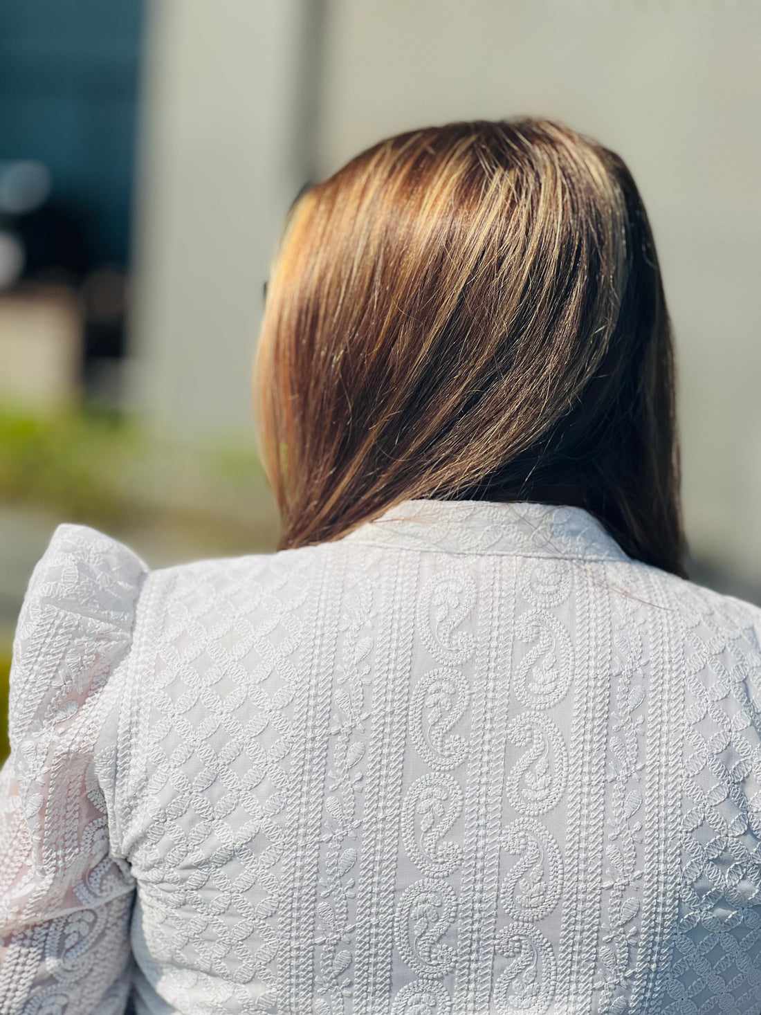 White Chikankari Kurti