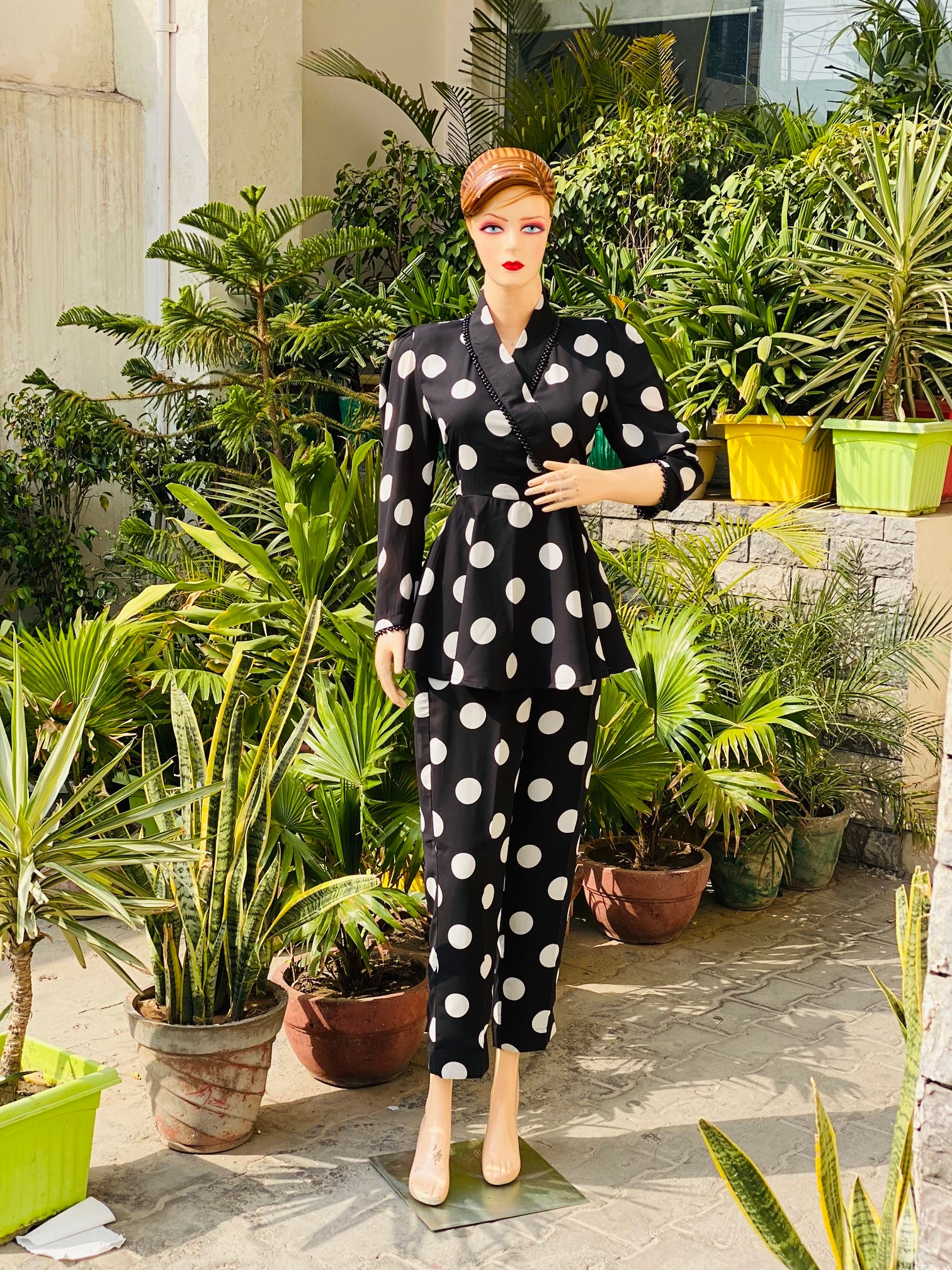 Black & White Polka Dot Co-Ord Set