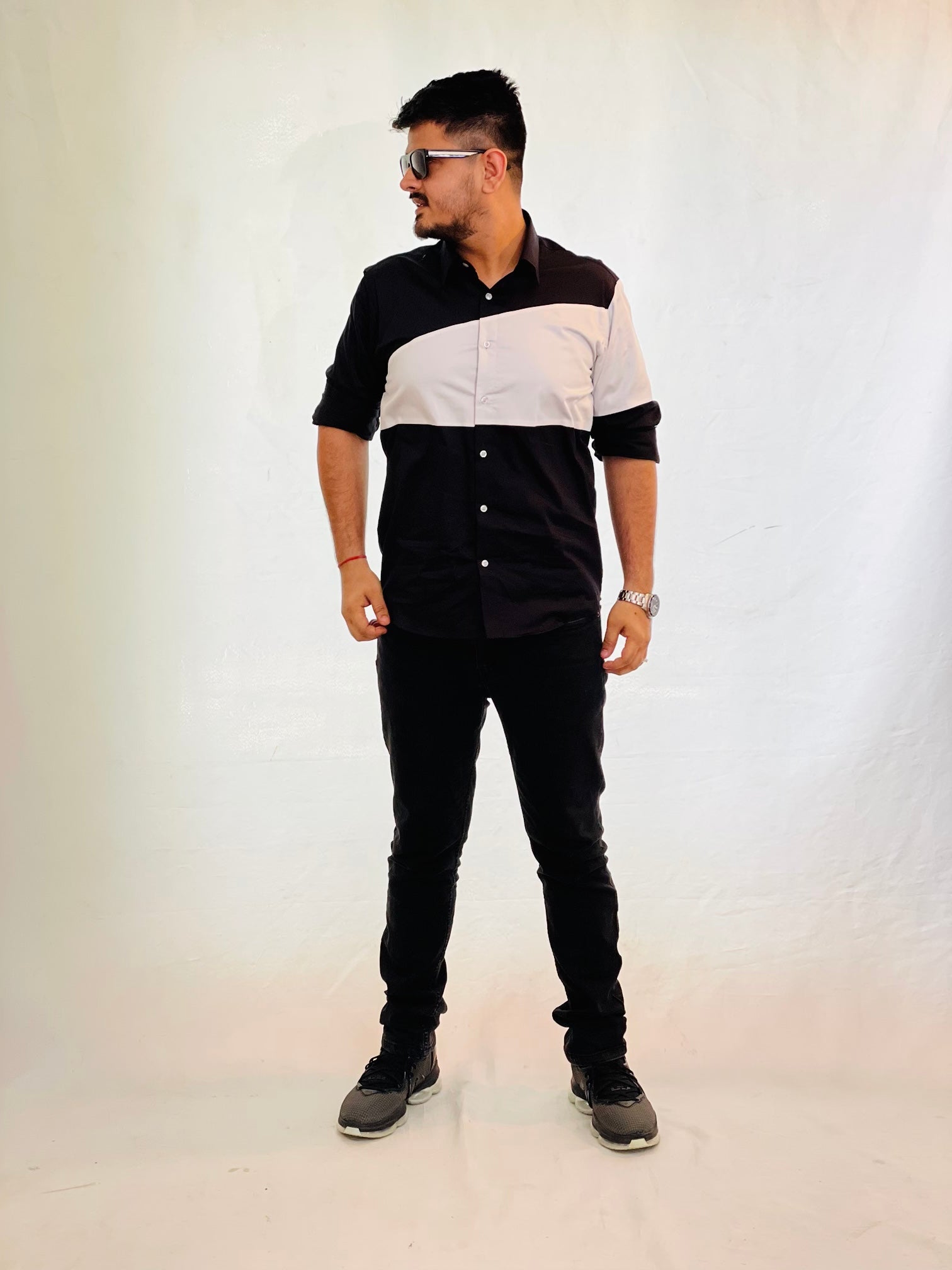 Black & White Designer Shirt