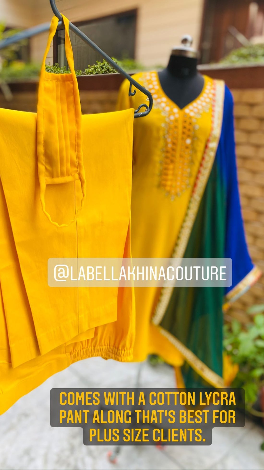 Yellow Mirror Embroidered Suit