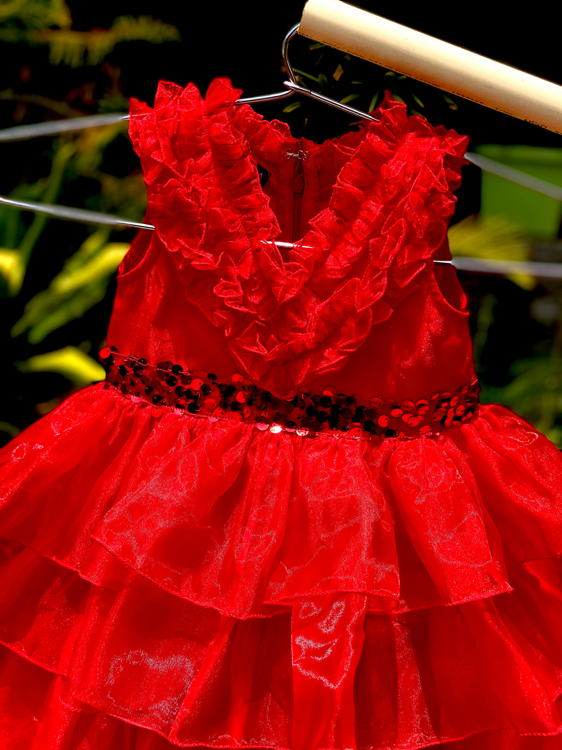 Red Kids Bow Gown