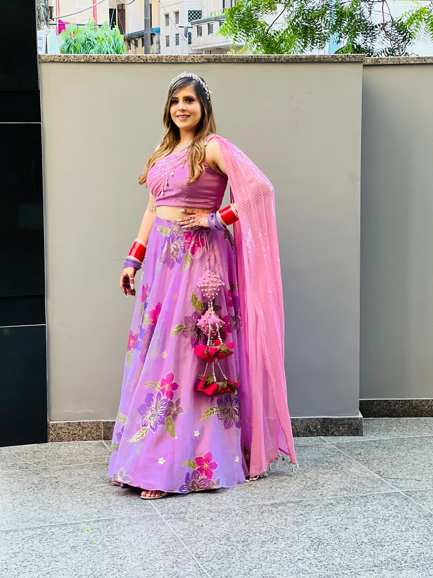 Lilac Lehenga