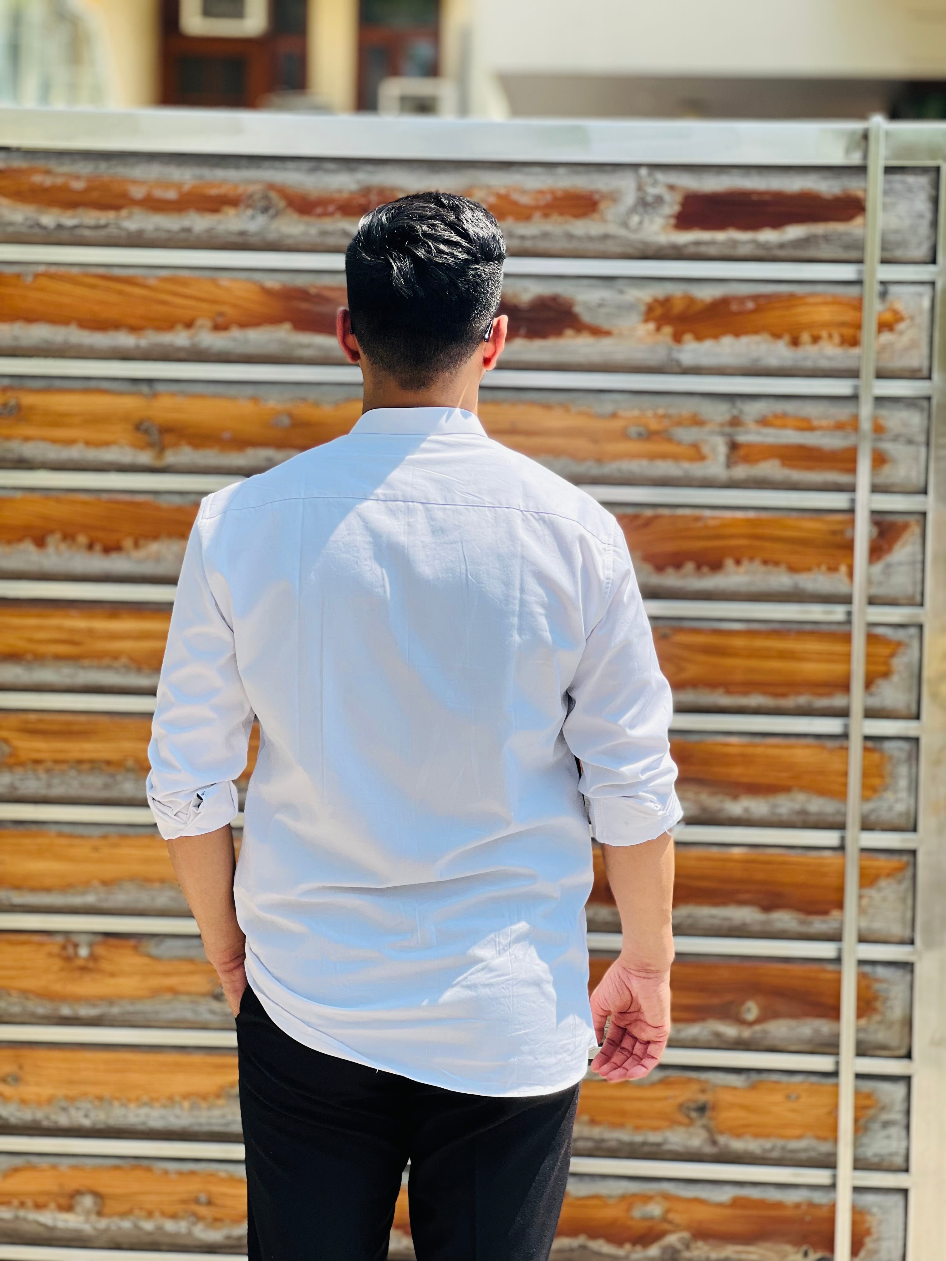 White Party Stripes Shirt