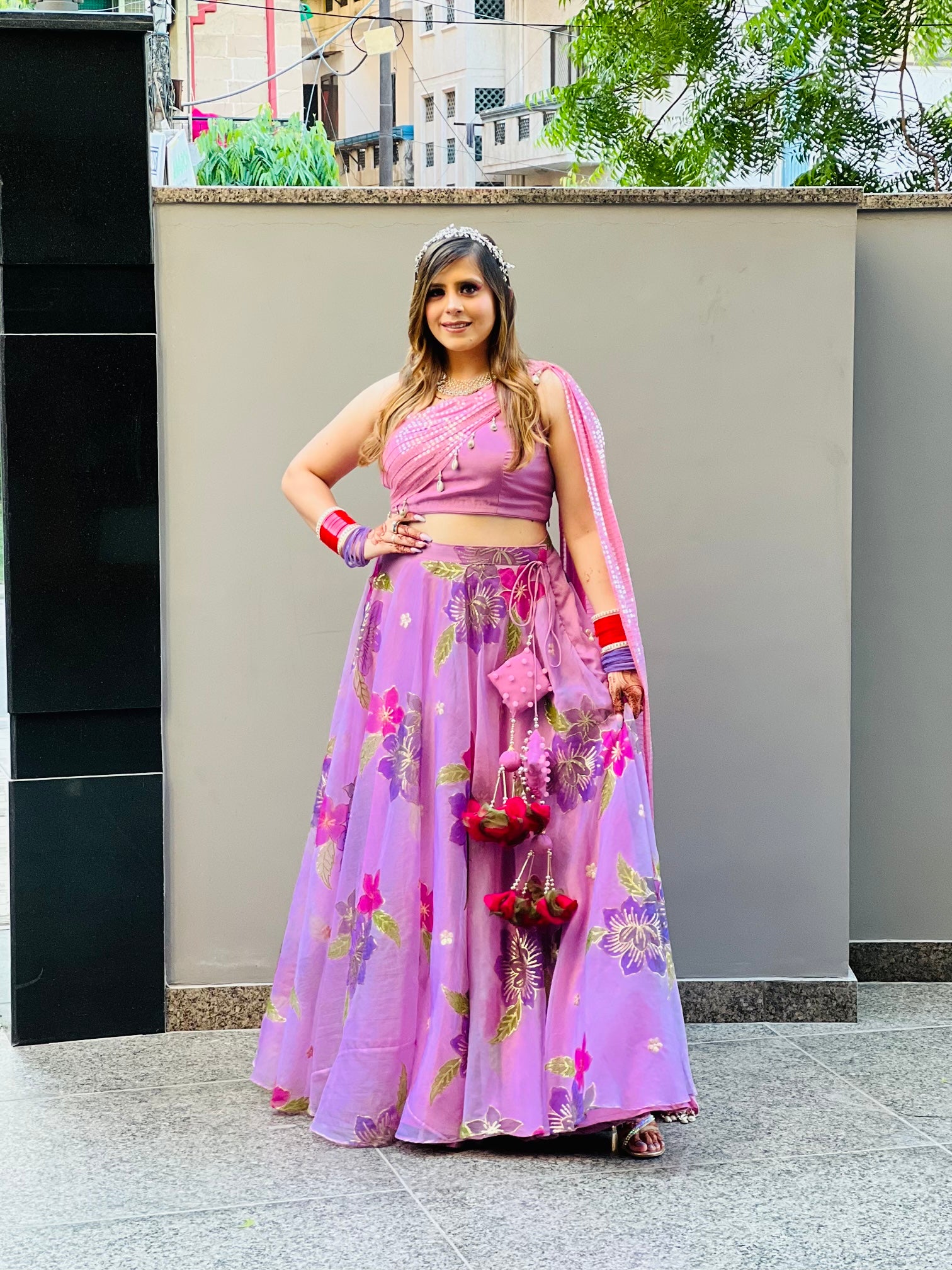 Lilac Lehenga