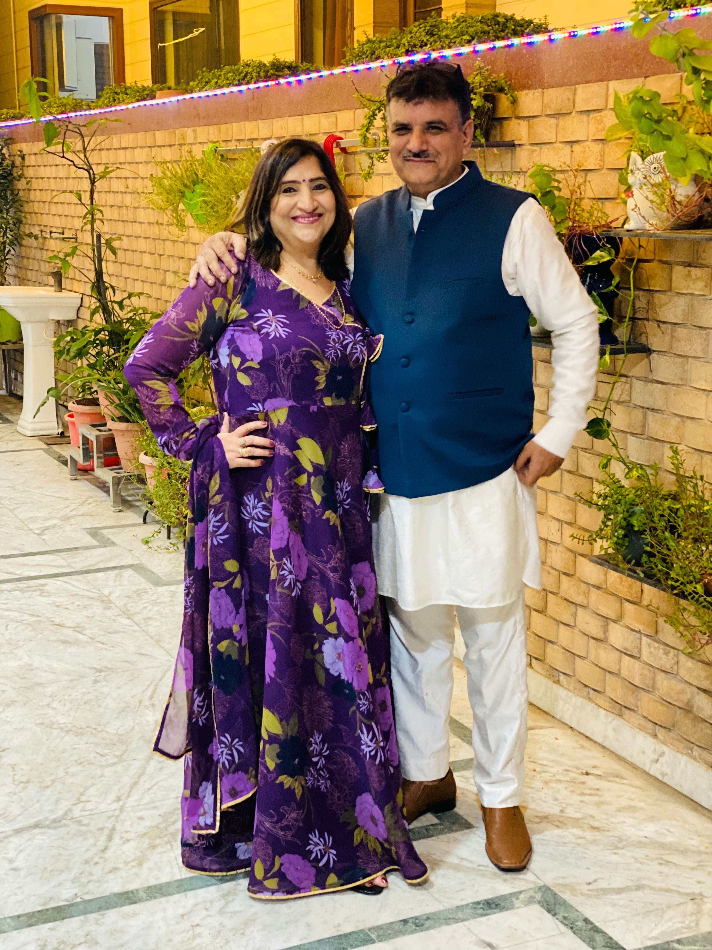 Navy Blue Linen Waistcoat