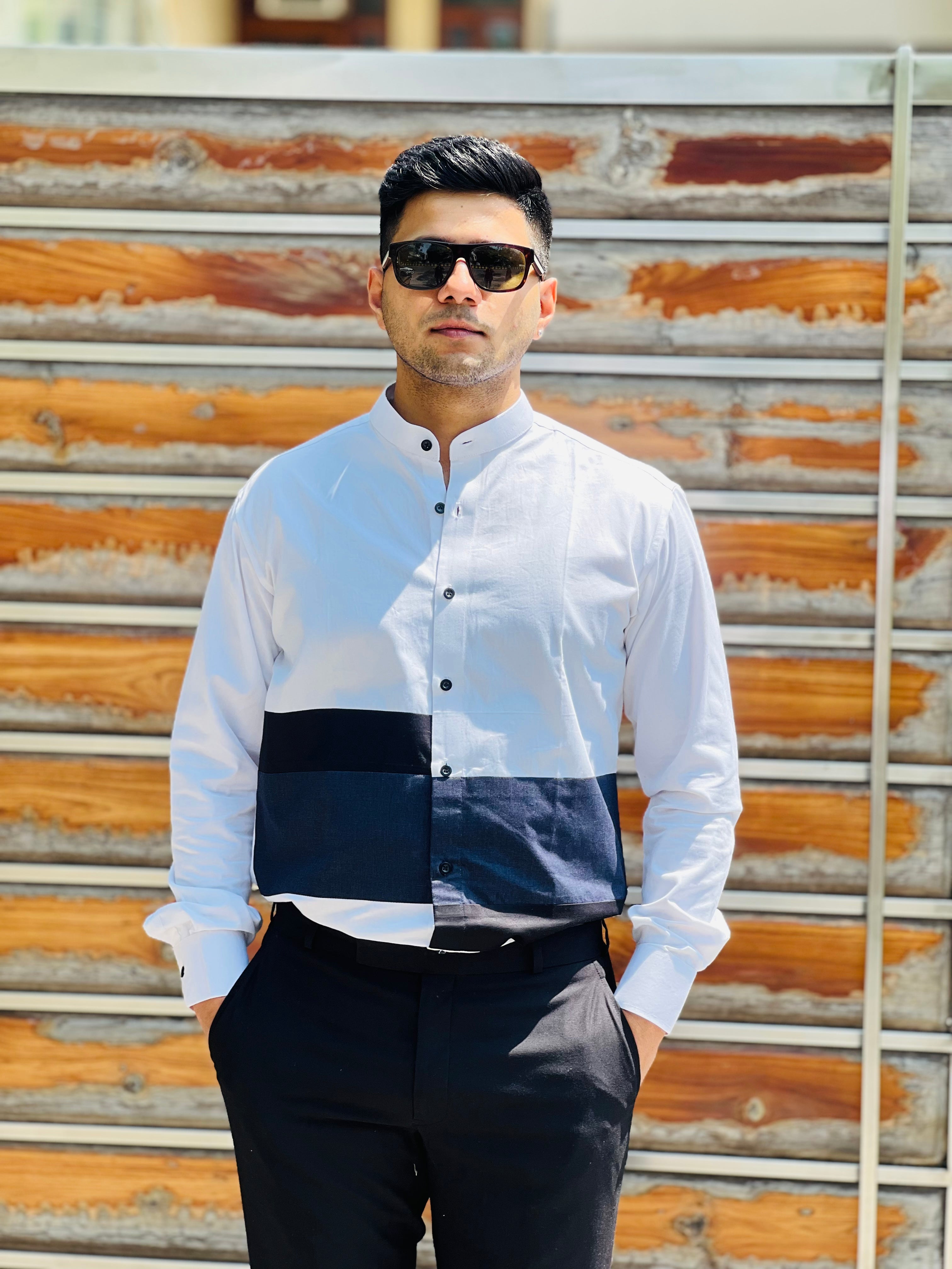 White Party Stripes Shirt