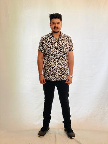 Beige Cheetah Shirt