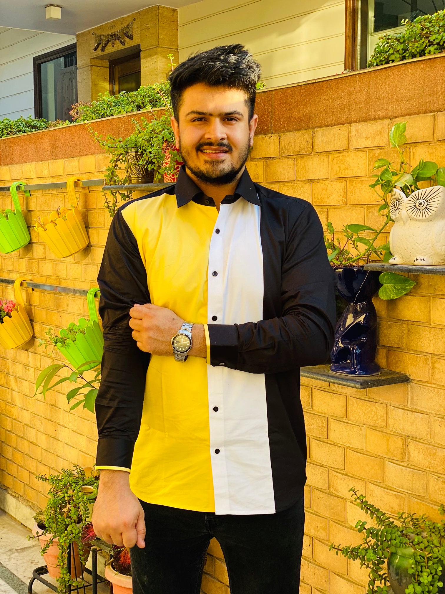 Menswear Tri Color Shirt