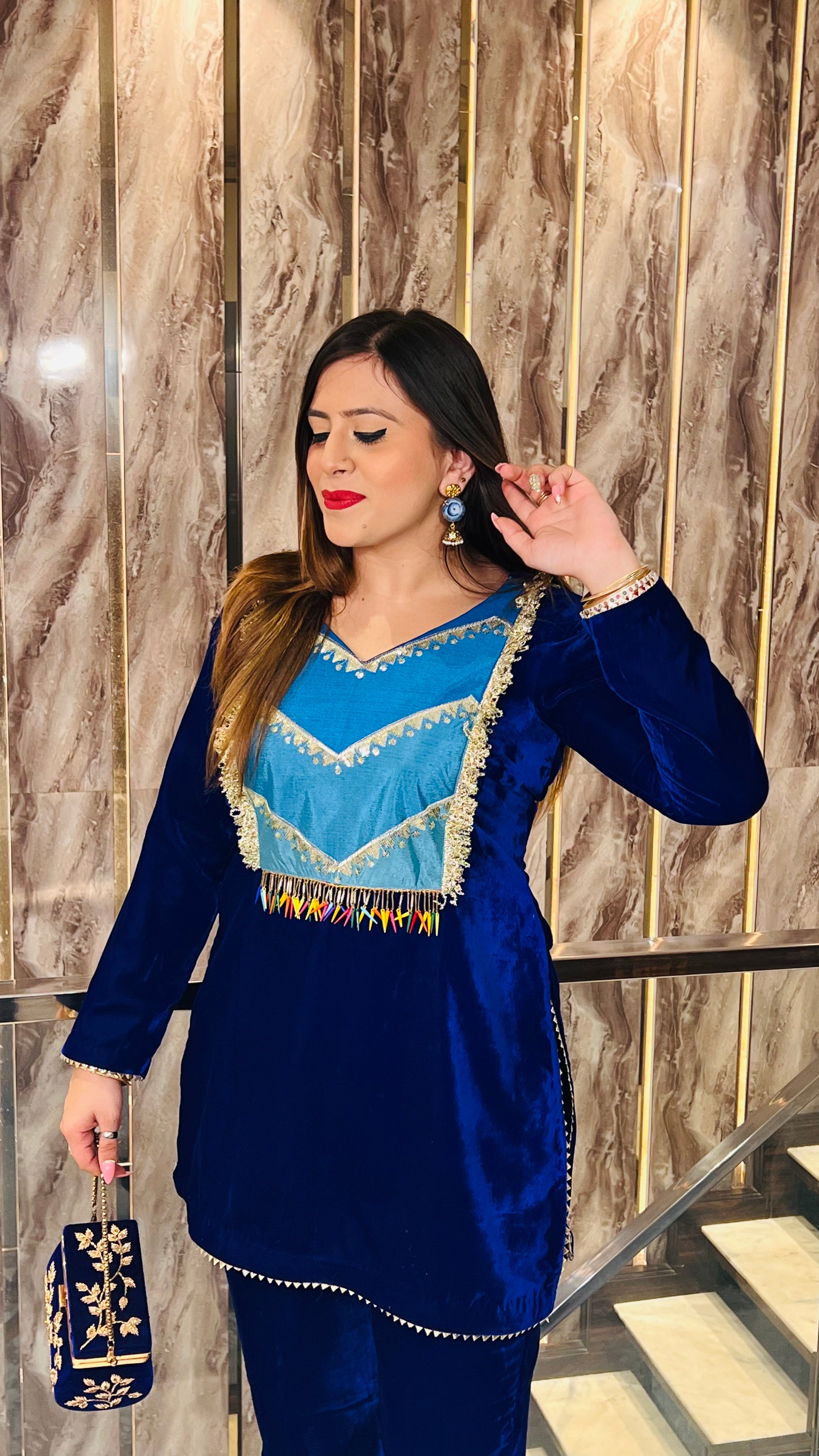 Blue Boho Co-Ord Set