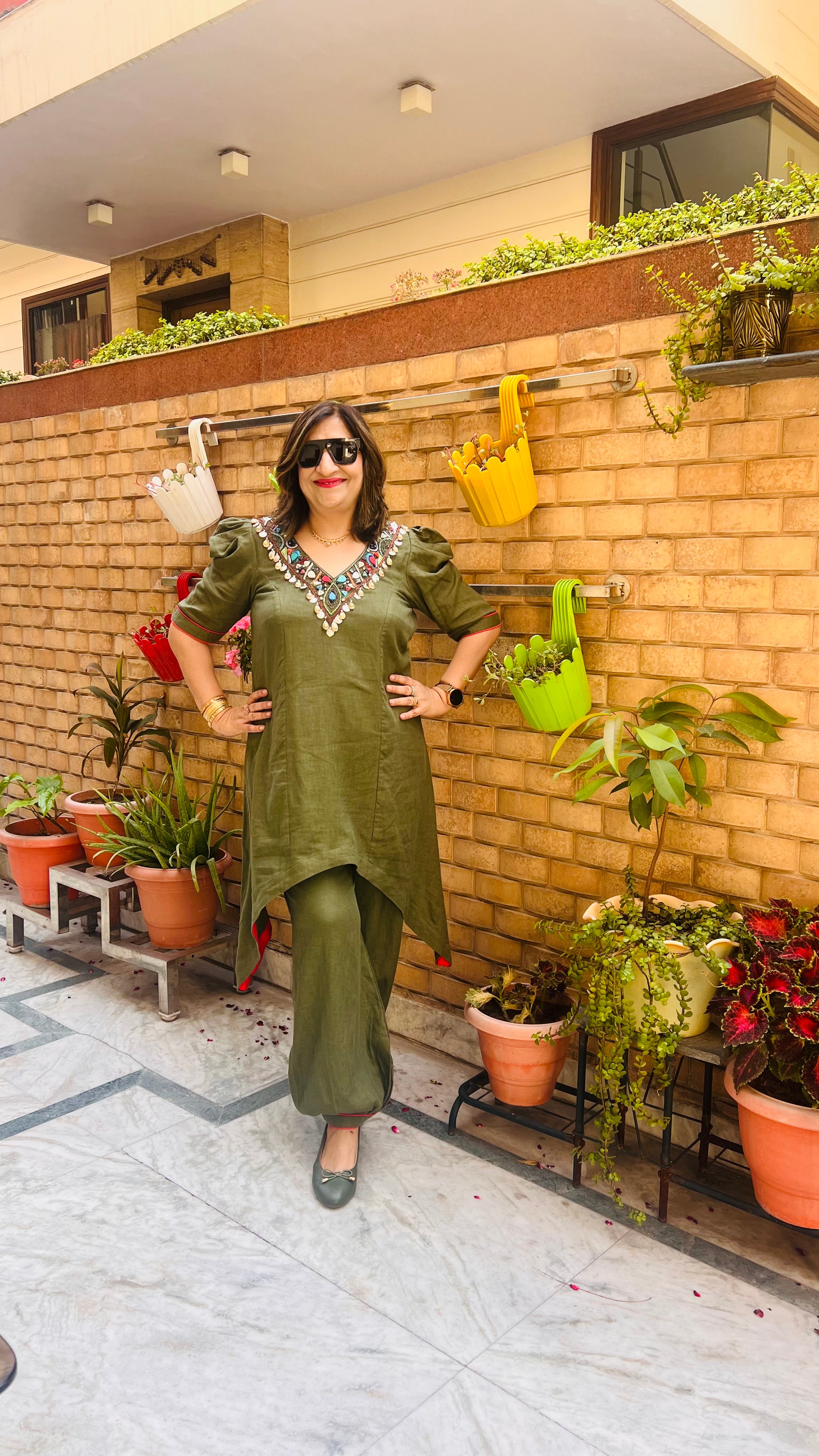 Olive Linen Co-Ord