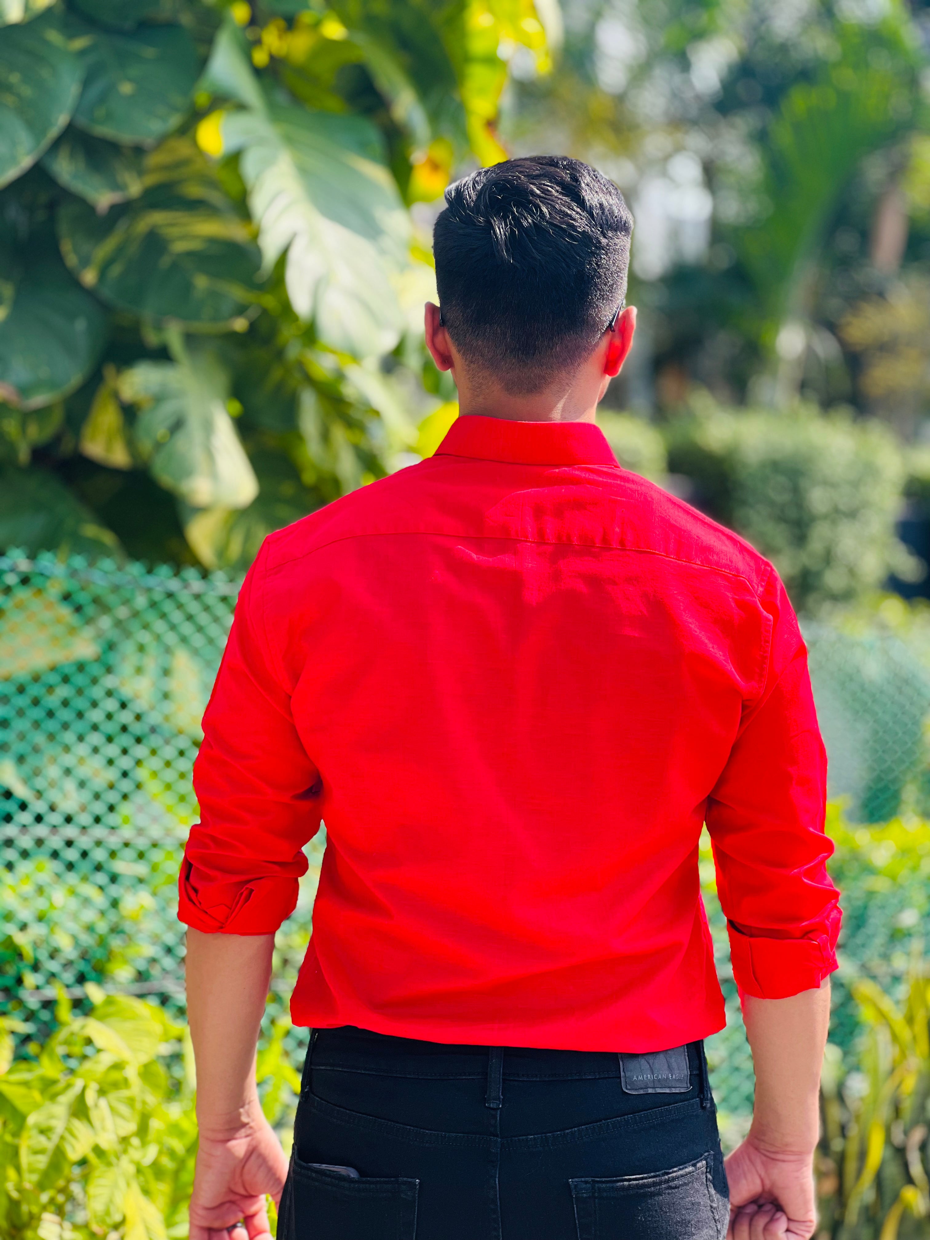Red Solid Shirt