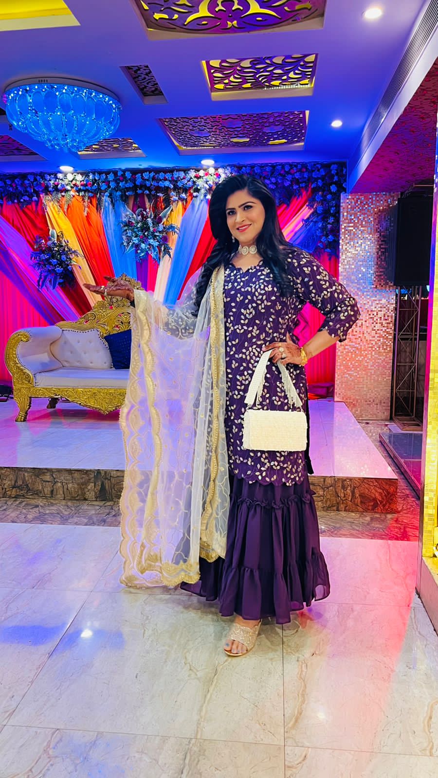 Purple Garara Suit