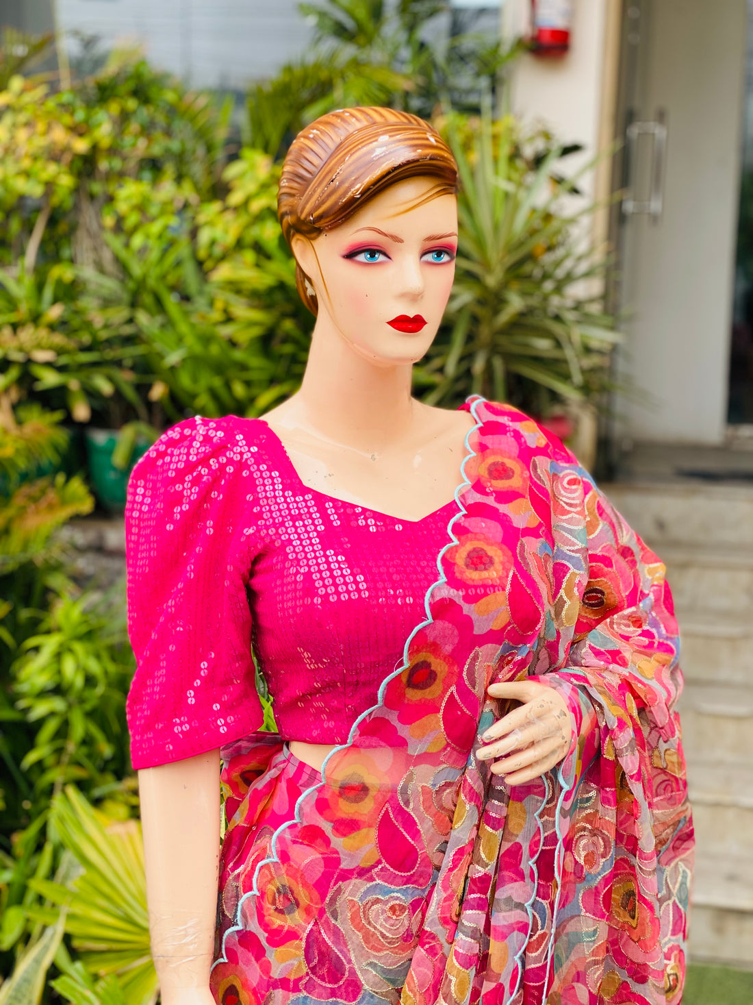 Multicoloured Sequin Saree