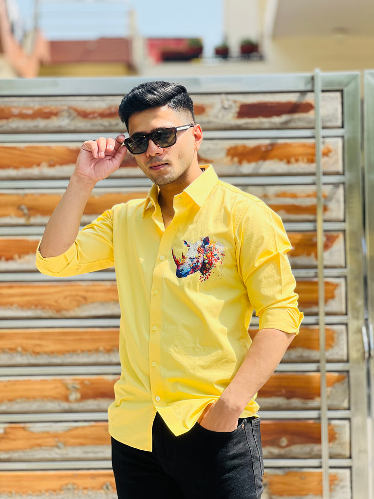 Yellow Rihno Shirt