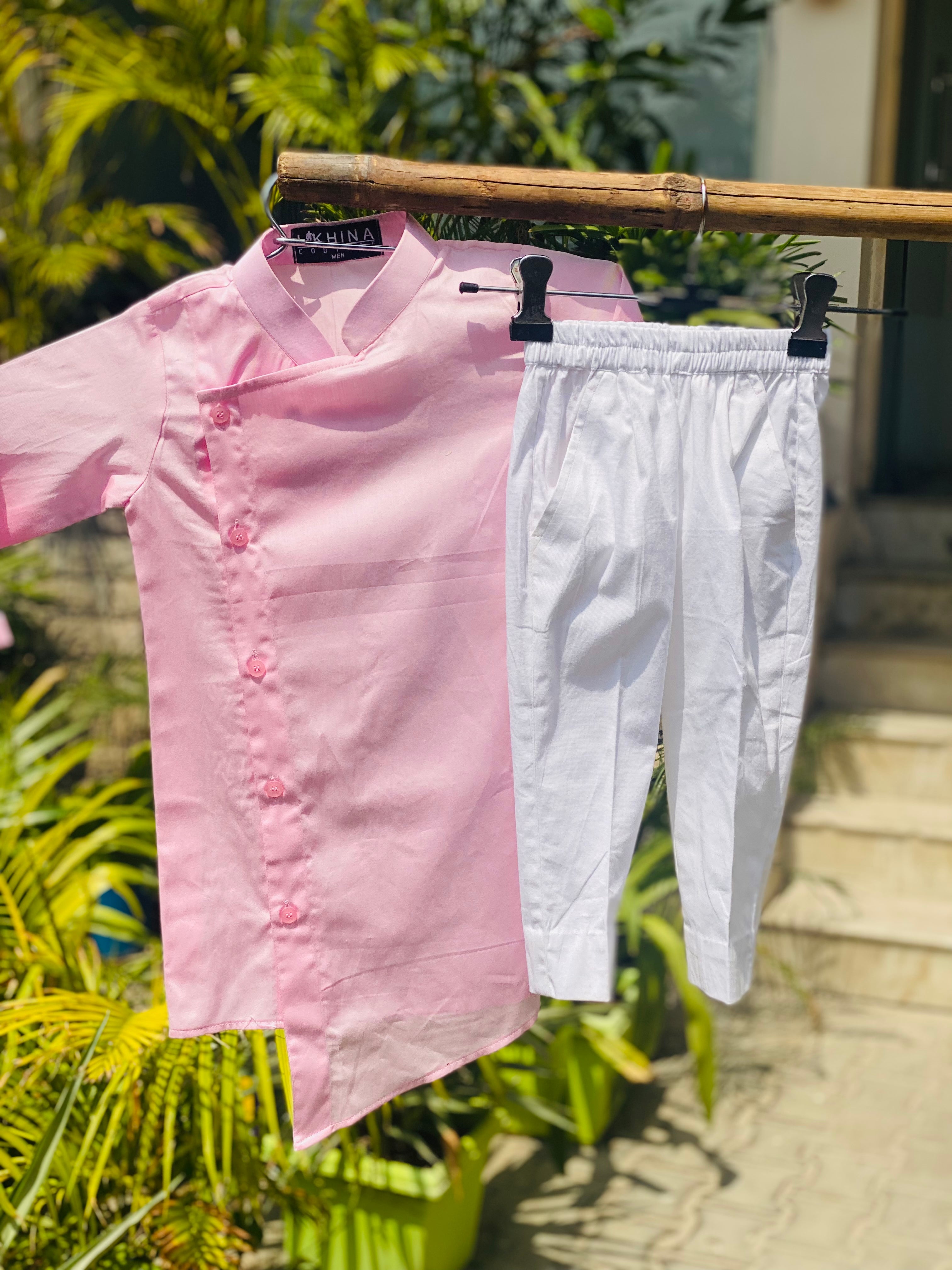 Baby Pink Kurta Set