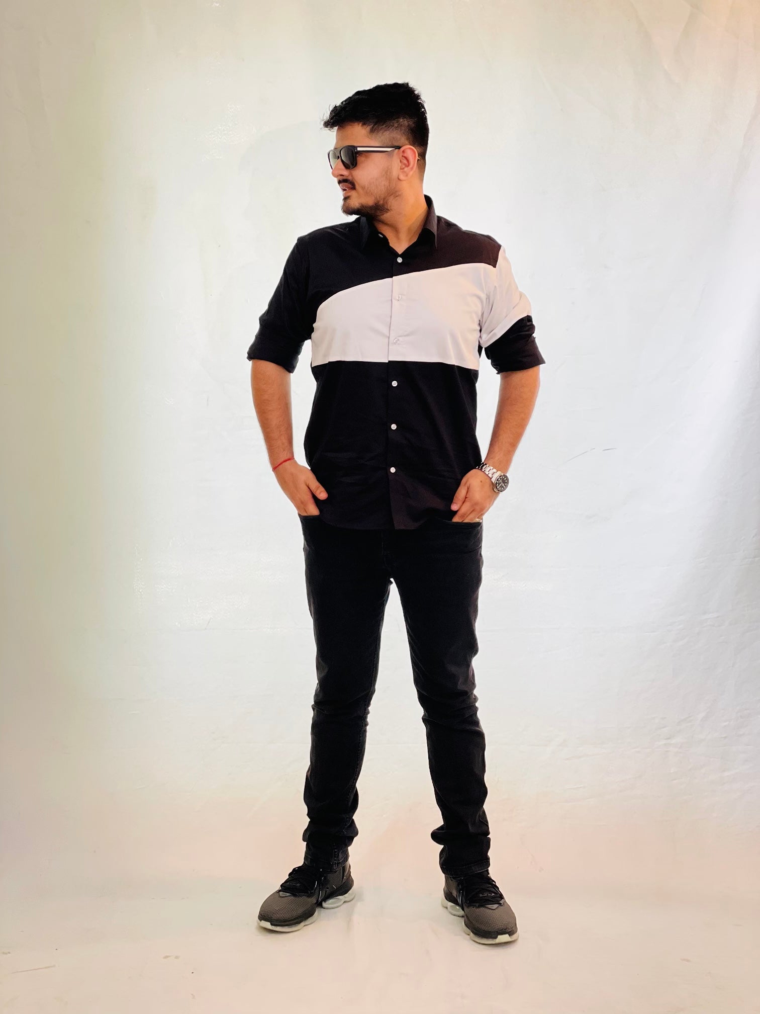 Black & White Designer Shirt