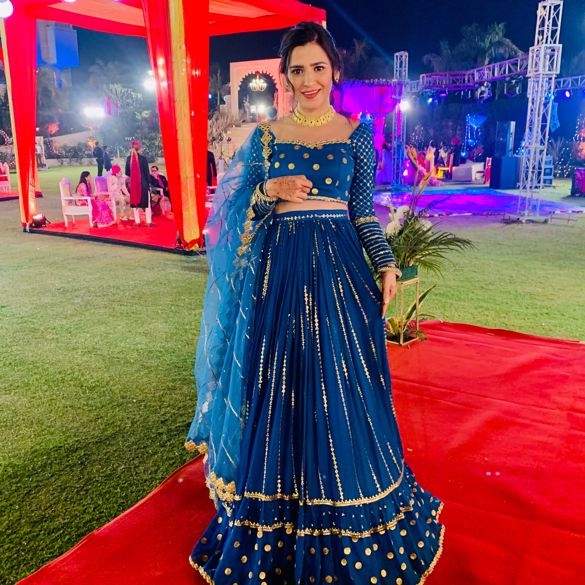 Royal Blue Lehenga