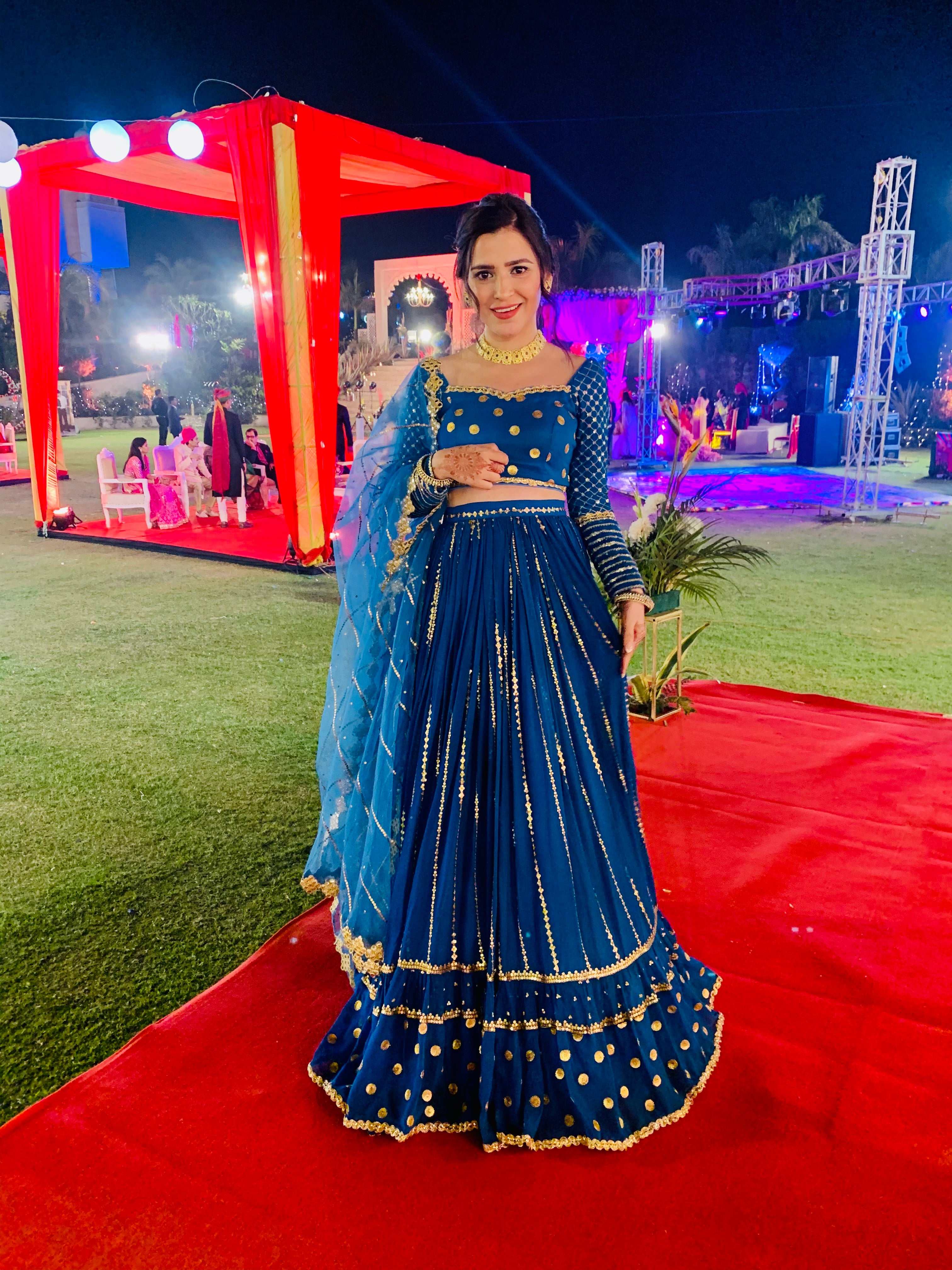 Royal Blue Lehenga