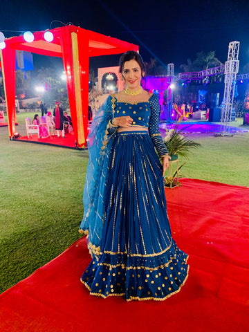 Royal Blue Lehenga