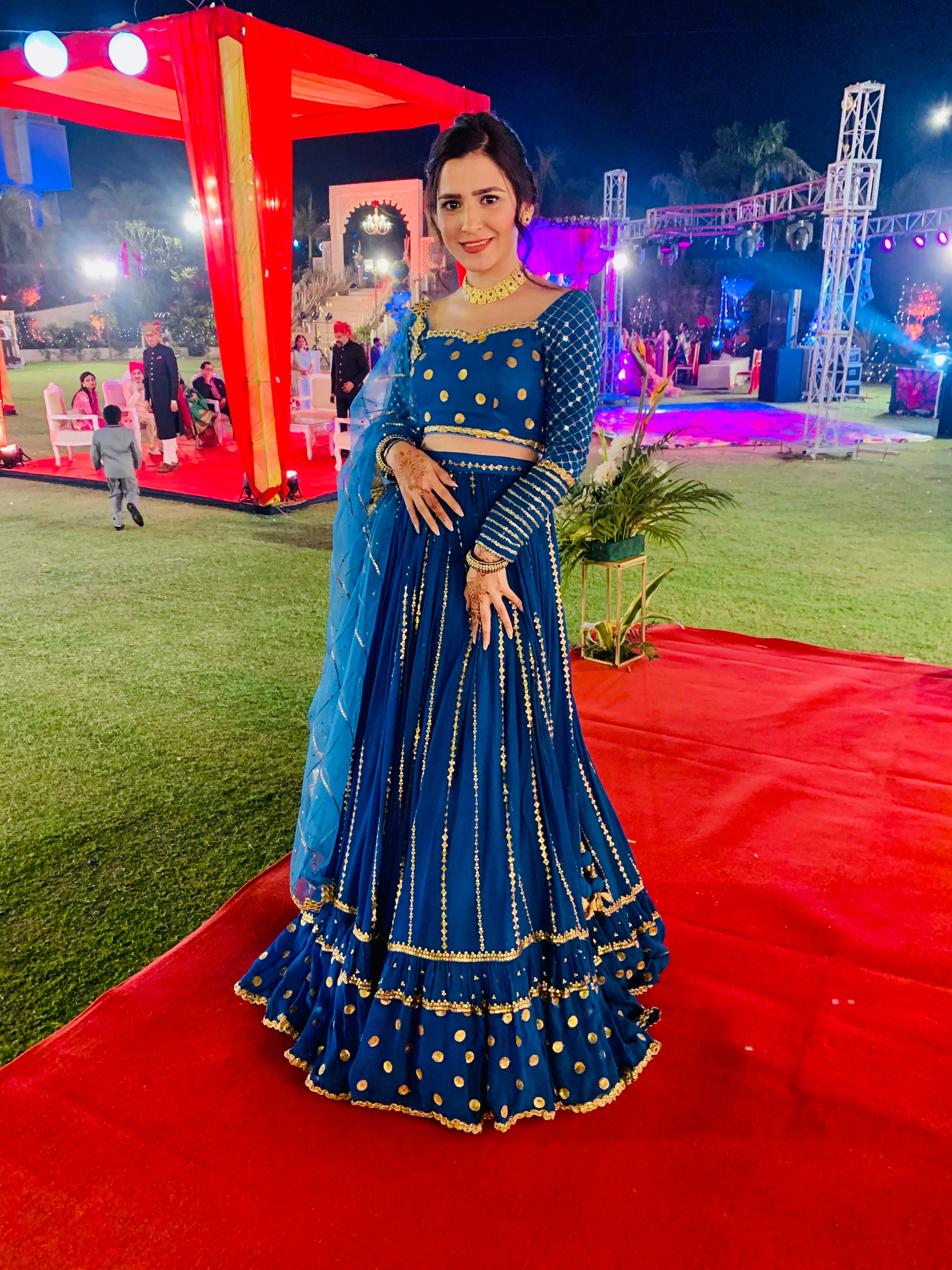 Royal Blue Lehenga